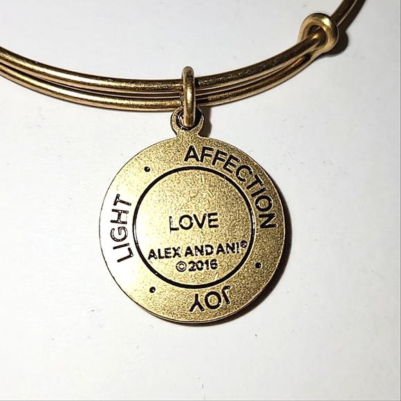 ALEX AND ANI "LOVE" ADJUSTABLE BANGLE BRACELET - Picture 4 of 6